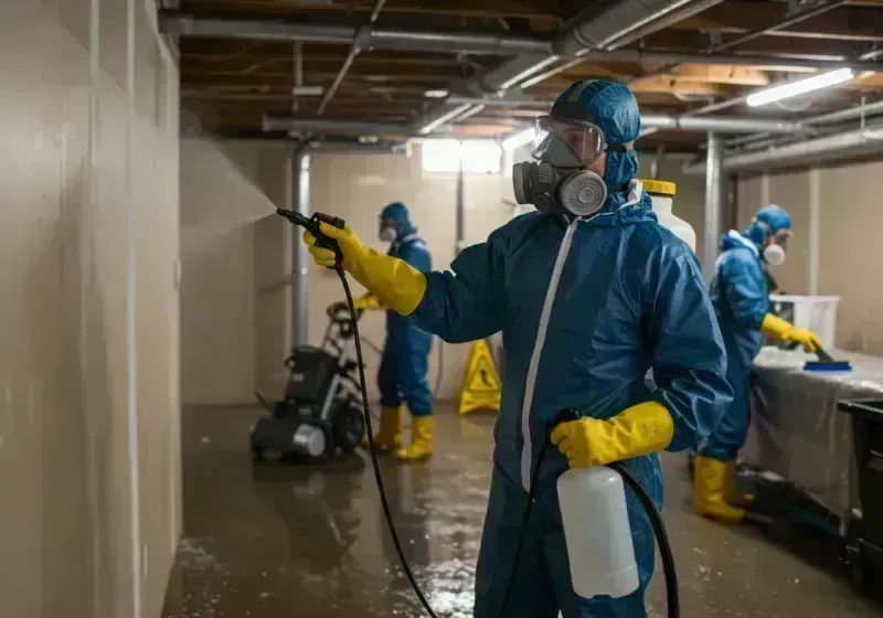 Basement Sanitization and Antimicrobial Treatment process in Winfield, NJ